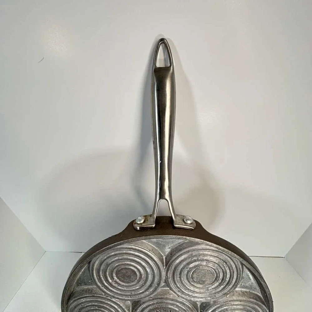NORDIC WARE Non Stick Silver Dollar Waffle Chaffle Pan Makes 7 Waffles at Once